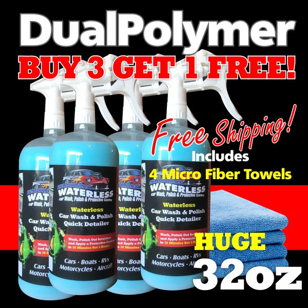 Dual Polymer Waterless Car Wash, Polish & Protection Coating – AK  Motorsports